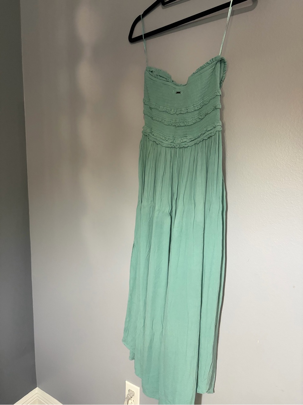 O'Neill Mint Green Spaghetti Strap Maxi Dress